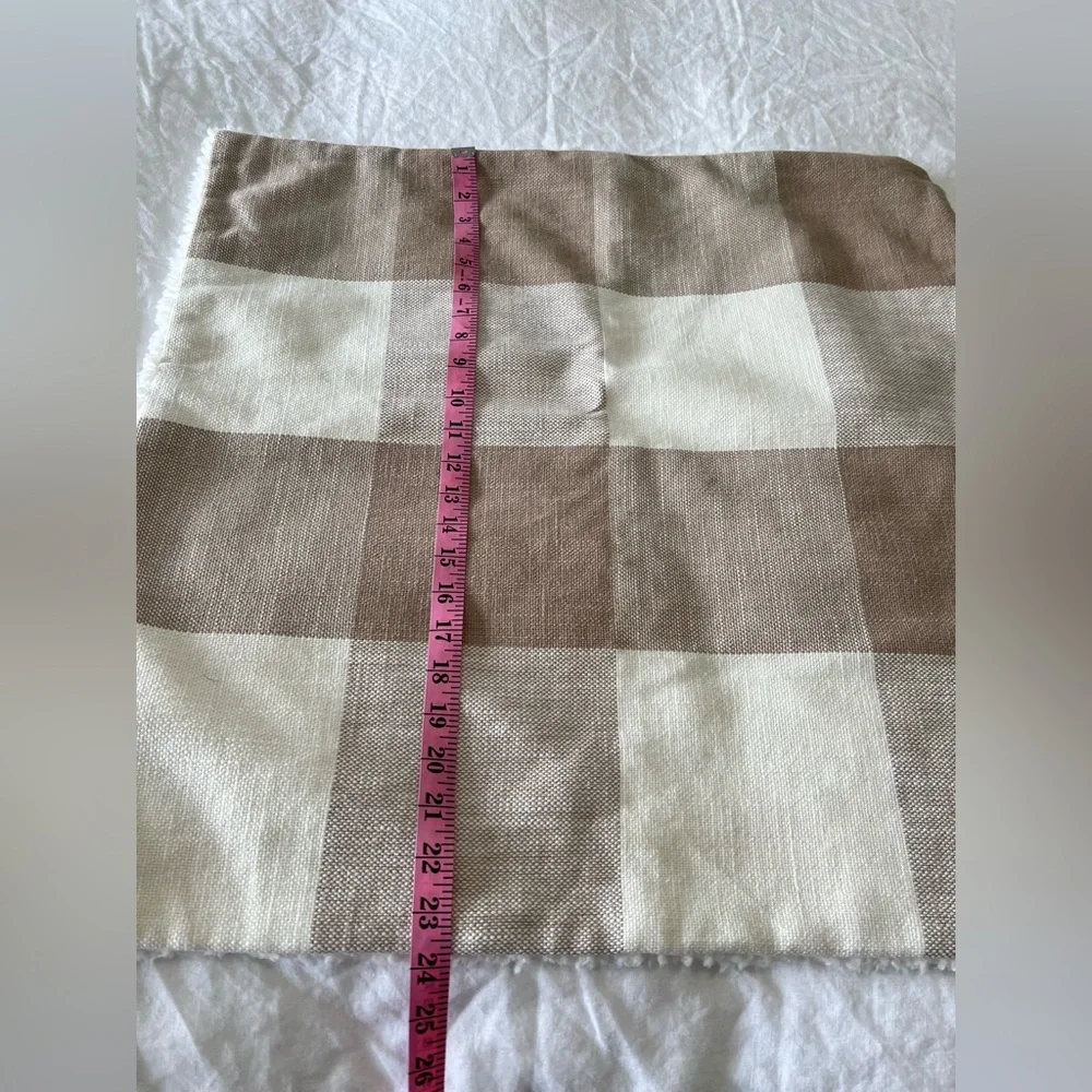 Pottery Barn | Bryce Sherpa Pillow Cover Neutral Buffalo Check EUC